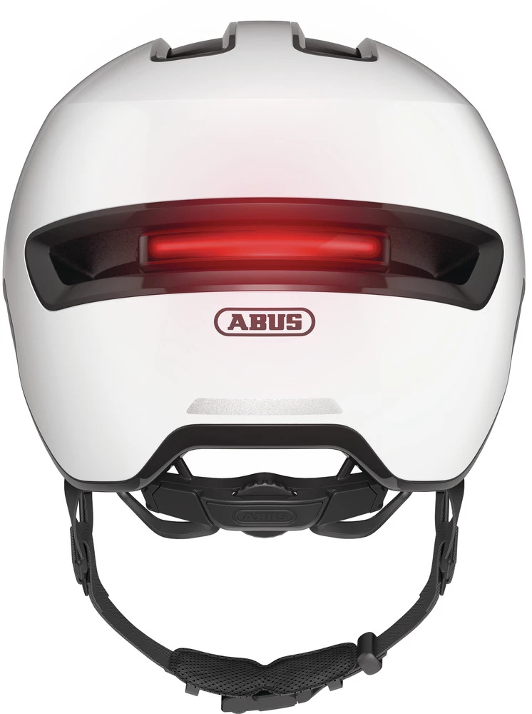 Abus Hud-Y Shiny White LED City-/Urbanhelm 5 Abus Hud-Y Shiny White LED City-/Urbanhelm – Bild 3