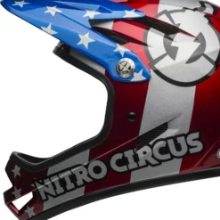Bell Sanction Red/silver/blue Nitrocircus Fullfacehelm