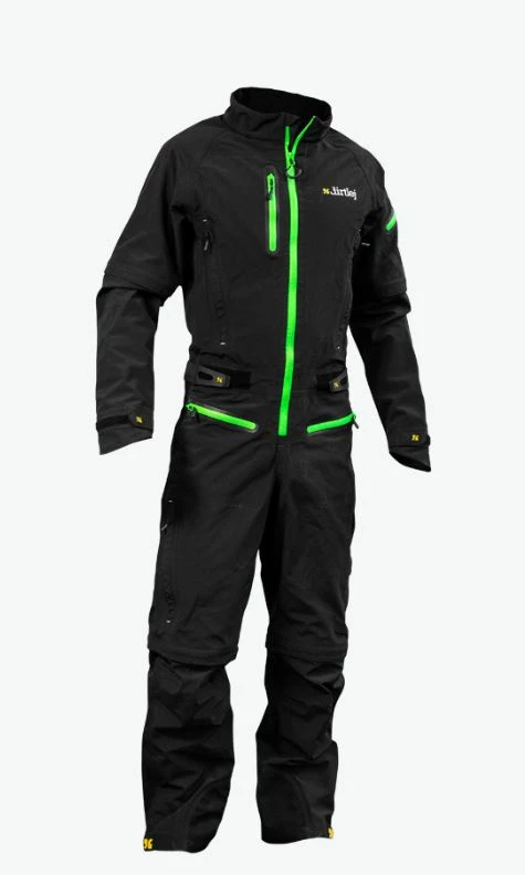 Dirtlej Dirtsuit SFD Editon Black Bright Green Overall 2 Dirtlej Dirtsuit SFD Editon Black Bright Green Overall